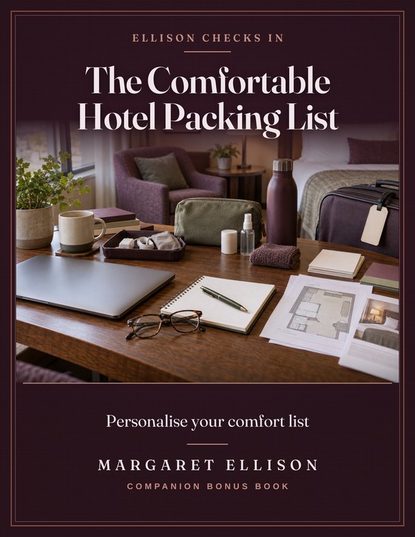 The Comfortable Hotel Packing List bonus book cover